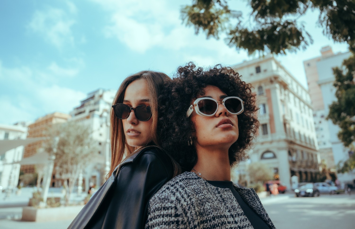 Woman wearing stylish glasses